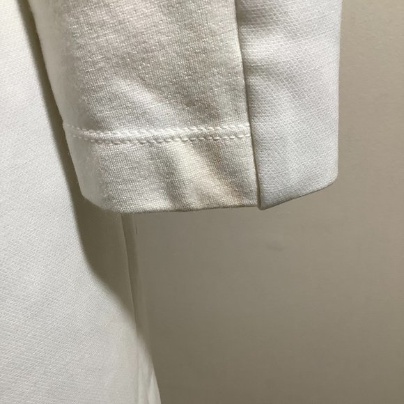 BCBGMAXAZRIA Off-White Paola Tassels Trim Blazer Long Size XXS - Picture 13 of 15